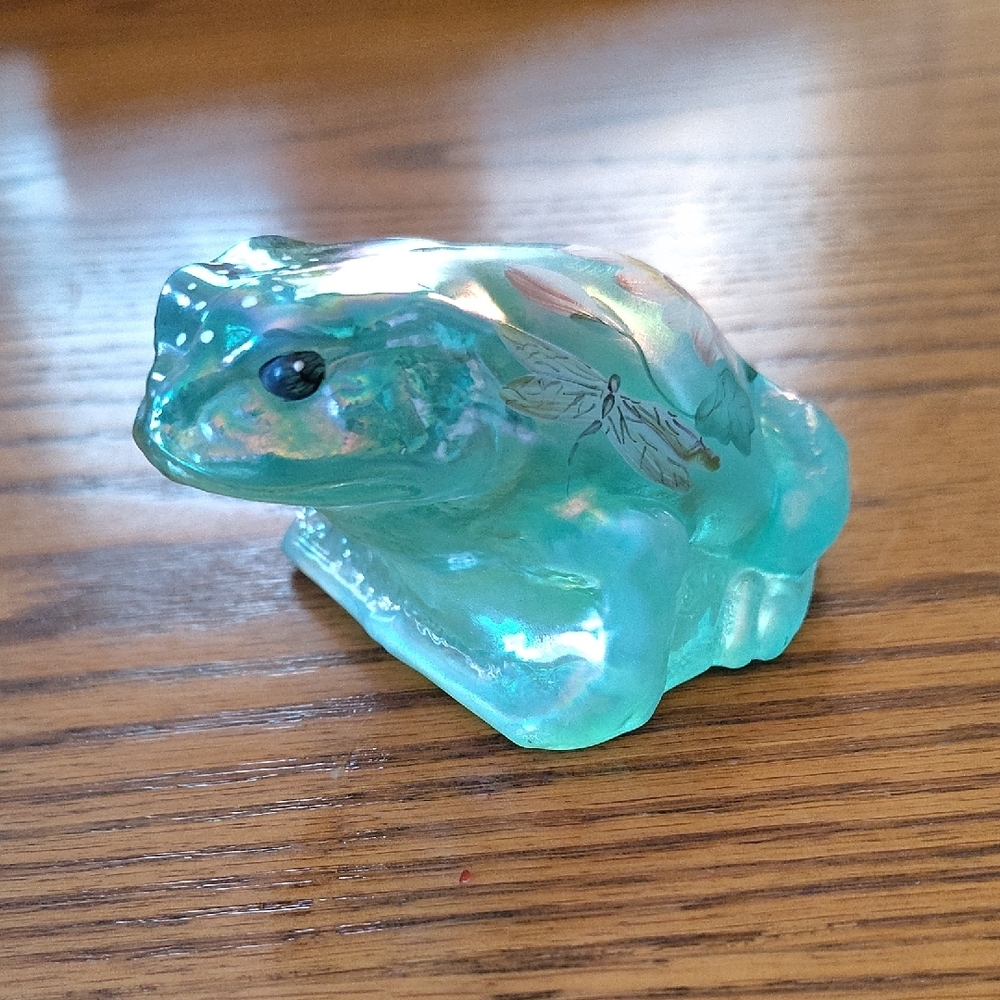 Fenton Signed Frog Figurine